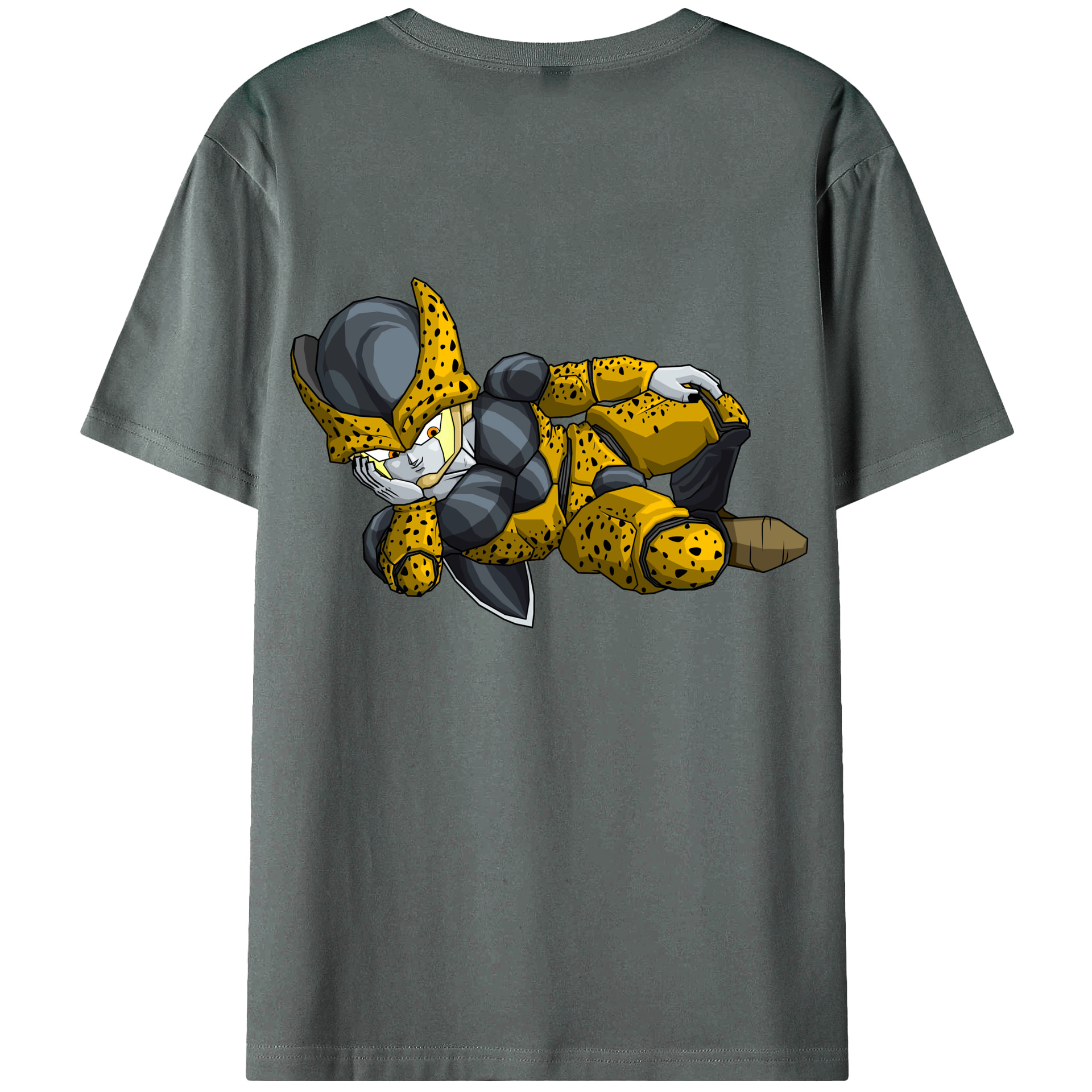 （画像用） ドラゴンボール セル DRAGON BALL Cell 綿100％ メンズ半袖Tシャツ（バックプリント） 通気性